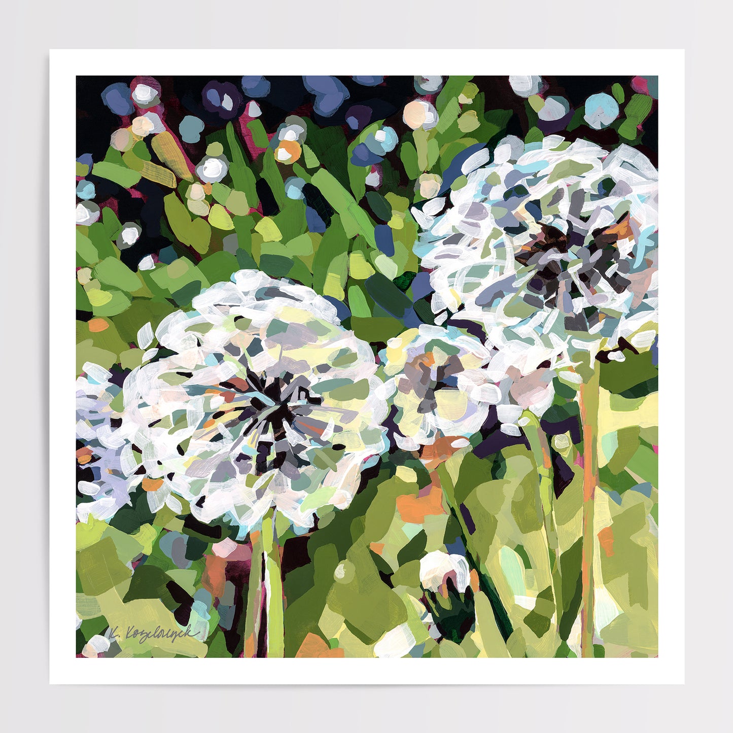 Dandelion Puffs | Floral Art Print