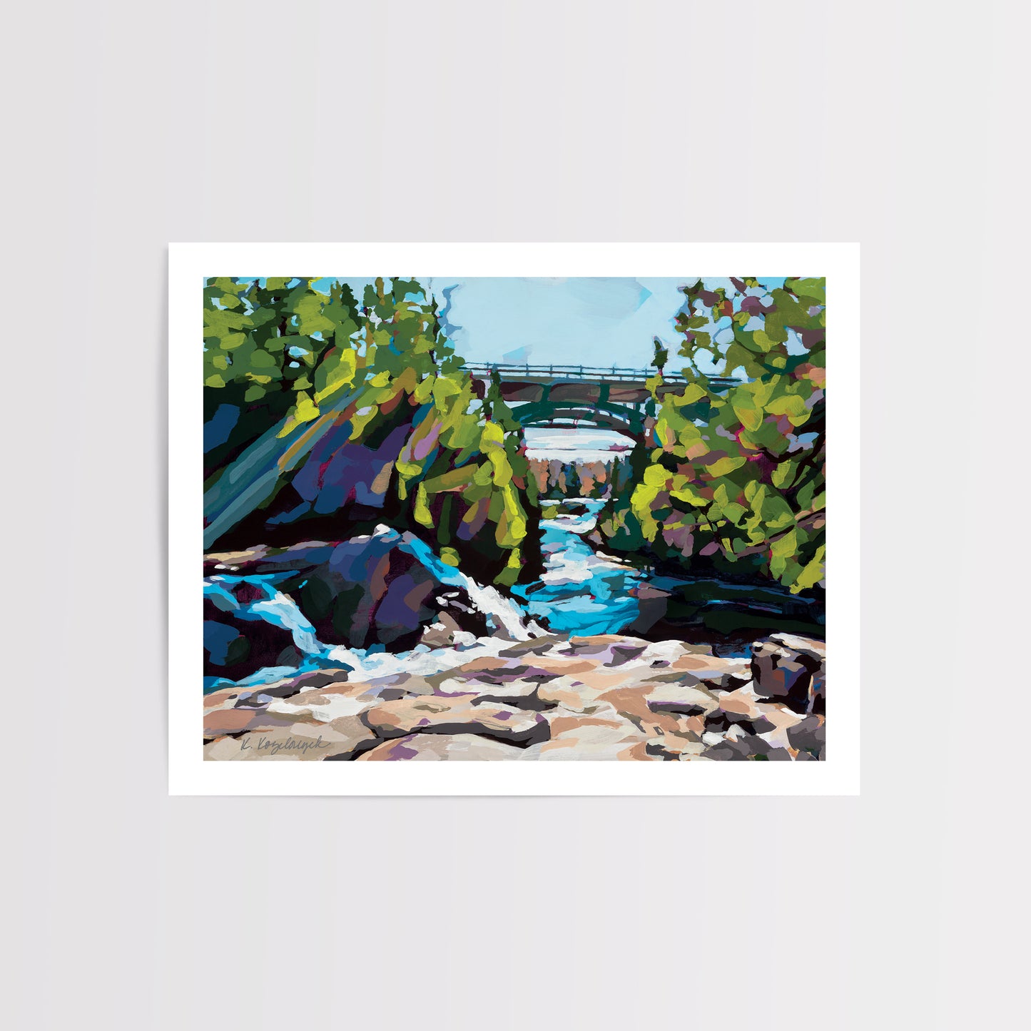 "Gooseberry Upper Falls” – Art Print