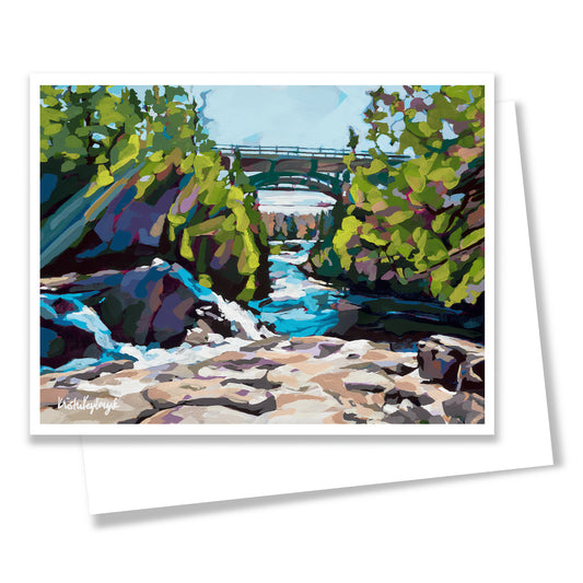 “Gooseberry Upper Falls” – Notecard