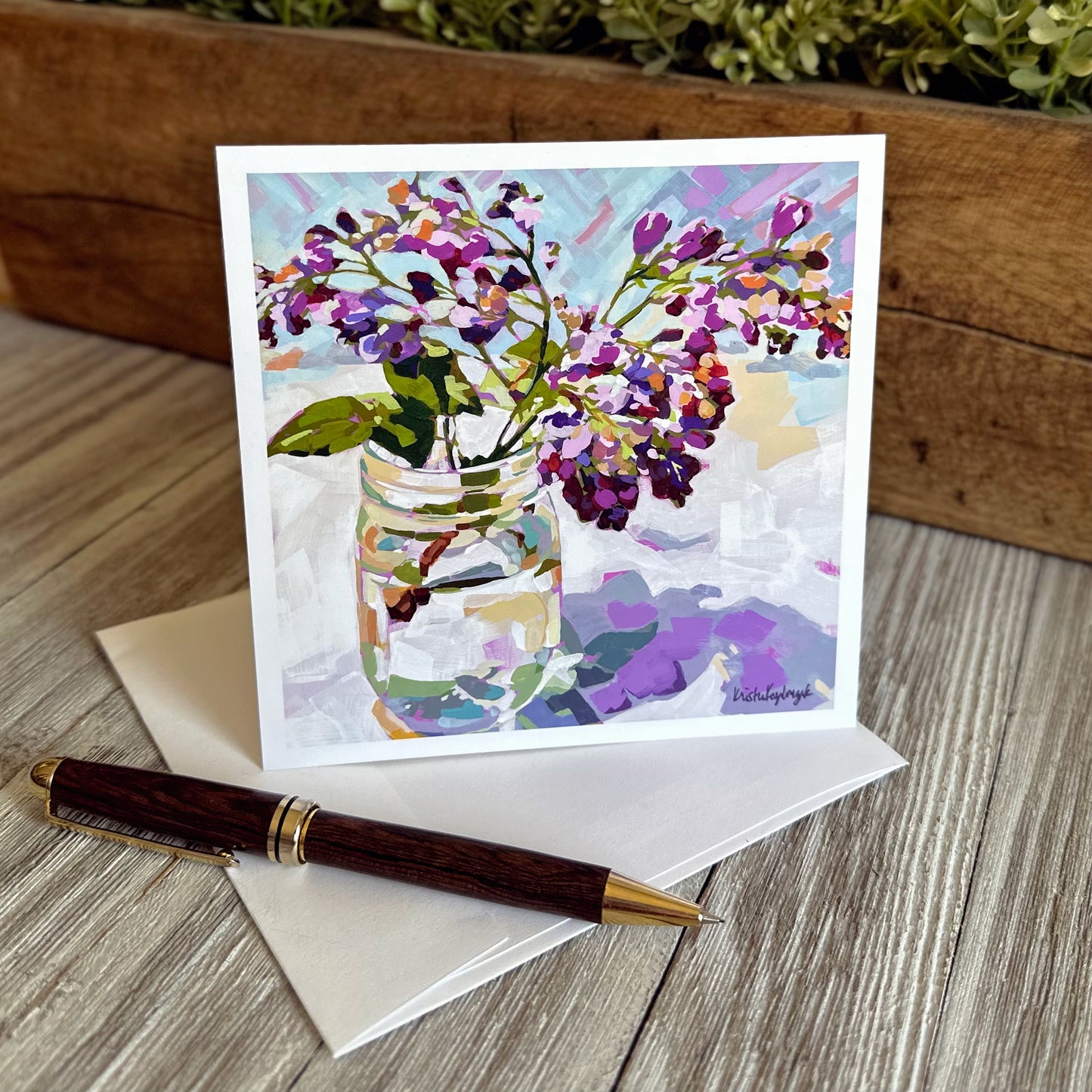“Lilac Branch” – Notecard