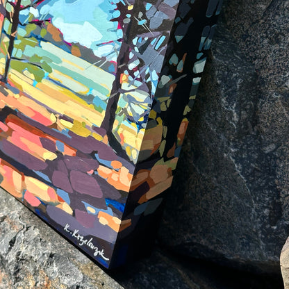 Beyond the Treeline | Original Acrylic Painting