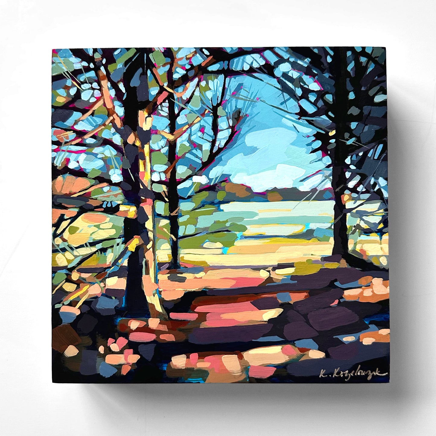 Beyond the Treeline | Original Acrylic Painting