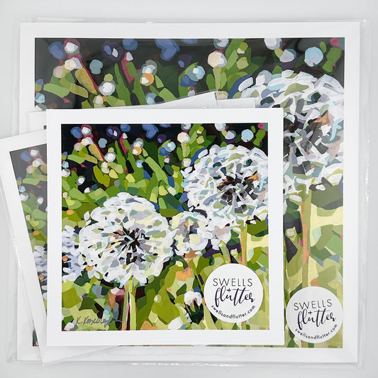 Dandelion Puffs | Floral Art Print