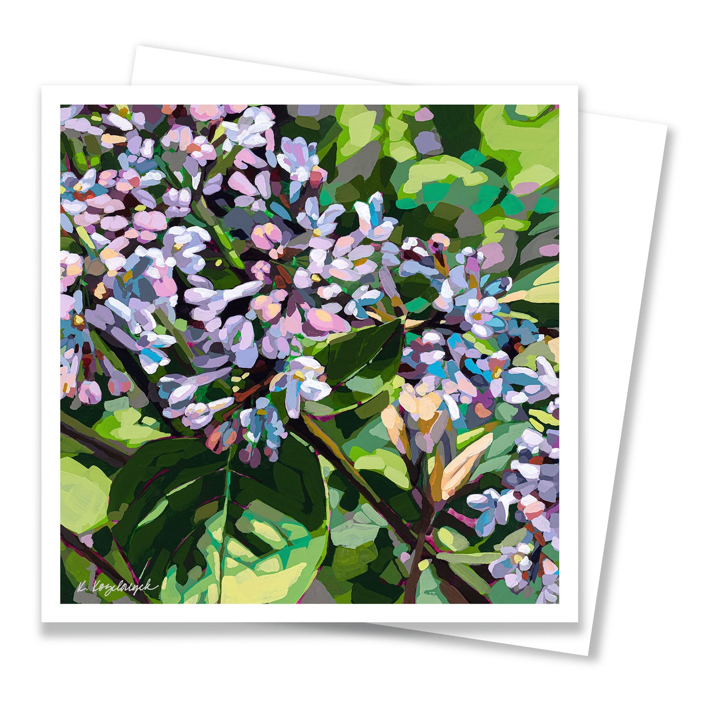 Lilac Blooms | Notecard
