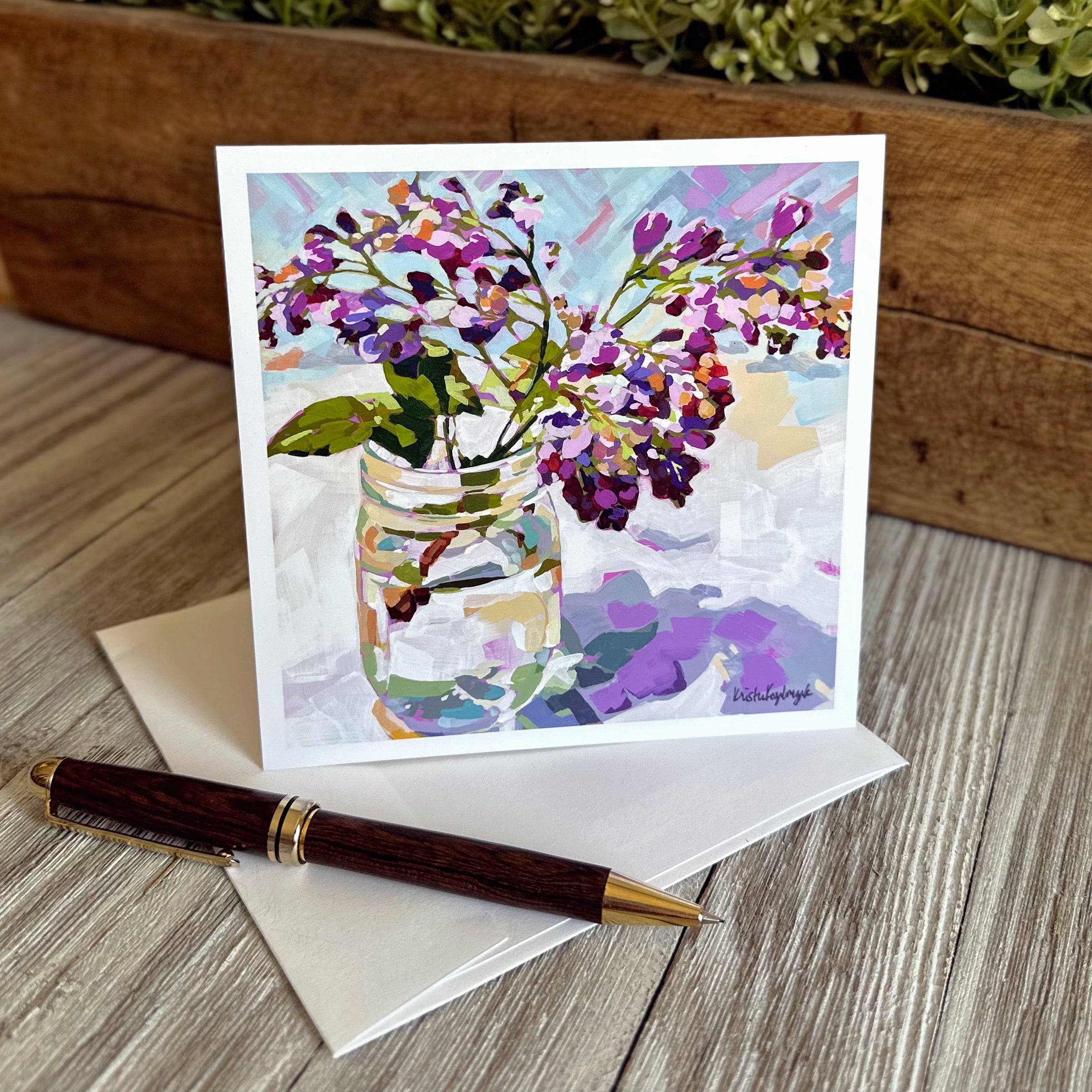 “Lilac Branch” – Notecard