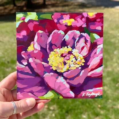 Pink Peony – (Original)