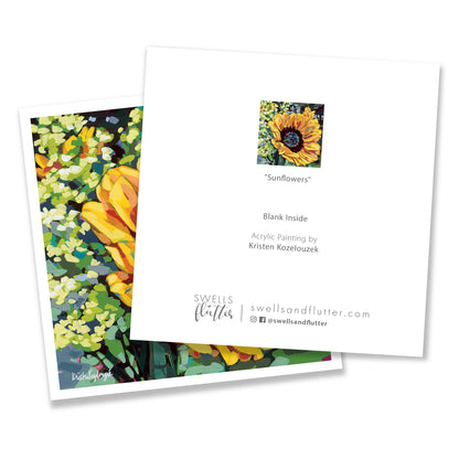“Sunflowers” – Notecard