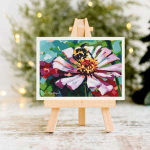 “Zinnia Bee” – Art Print