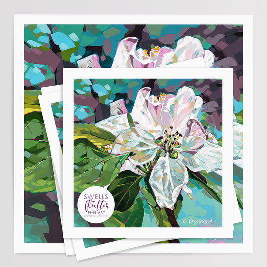 Apple Blossoms | Floral Art Print