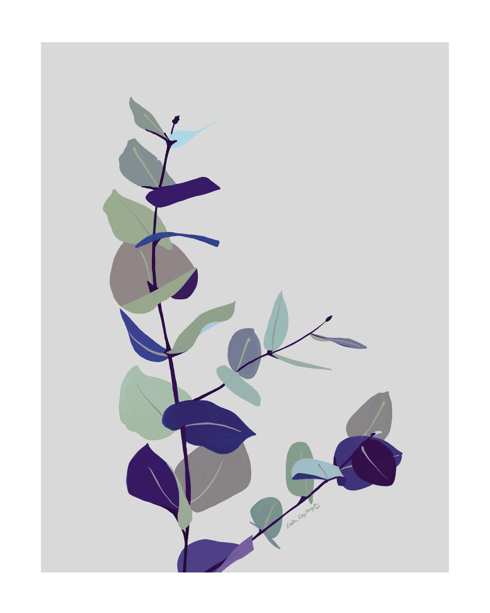 "Eucalyptus" – Digital Painting Print