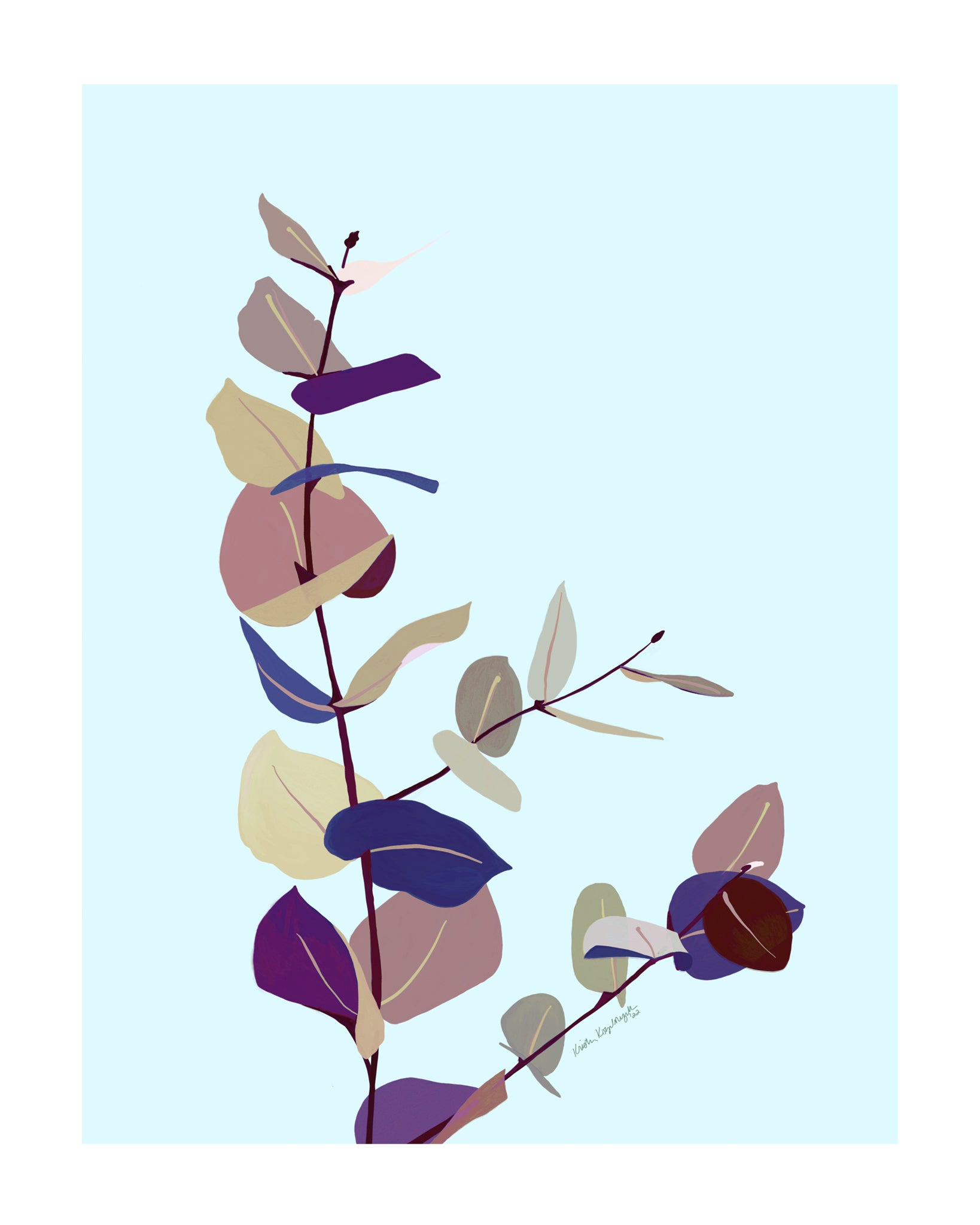 "Eucalyptus" – Digital Painting Print